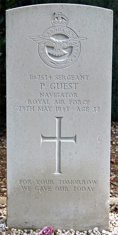 Sgt Percy Guest<br/><br /><br />died May 28th, 1943